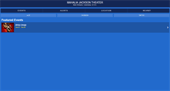 Desktop Screenshot of m.mahaliajacksontheater.com